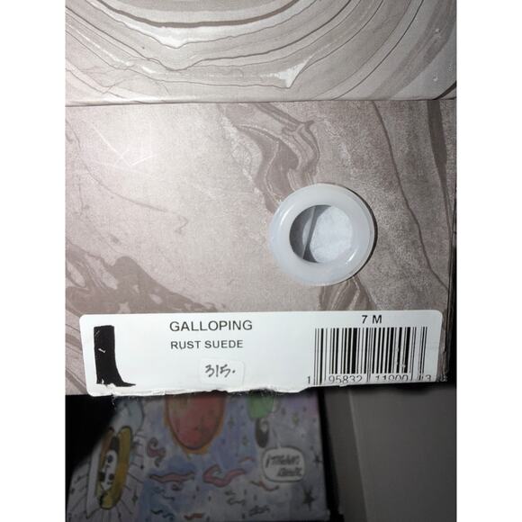 Jeffrey Campbell Galloping Knee High Fringe Boot in Rust Suede - Picture 8 of 8